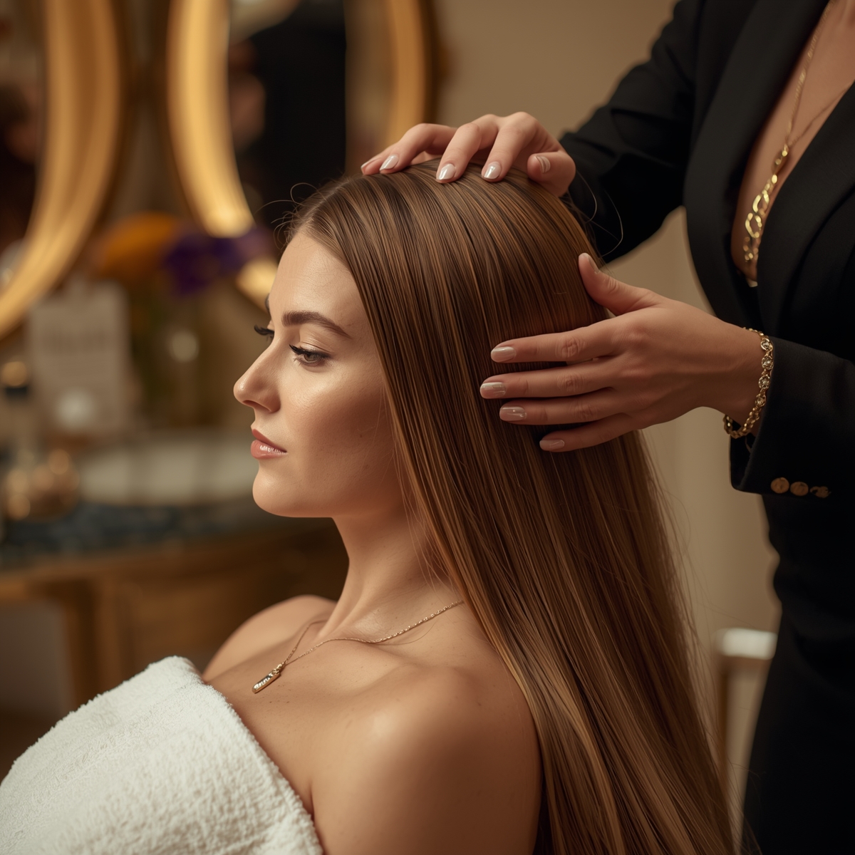 Hair treatment at Phong Beauty Salon