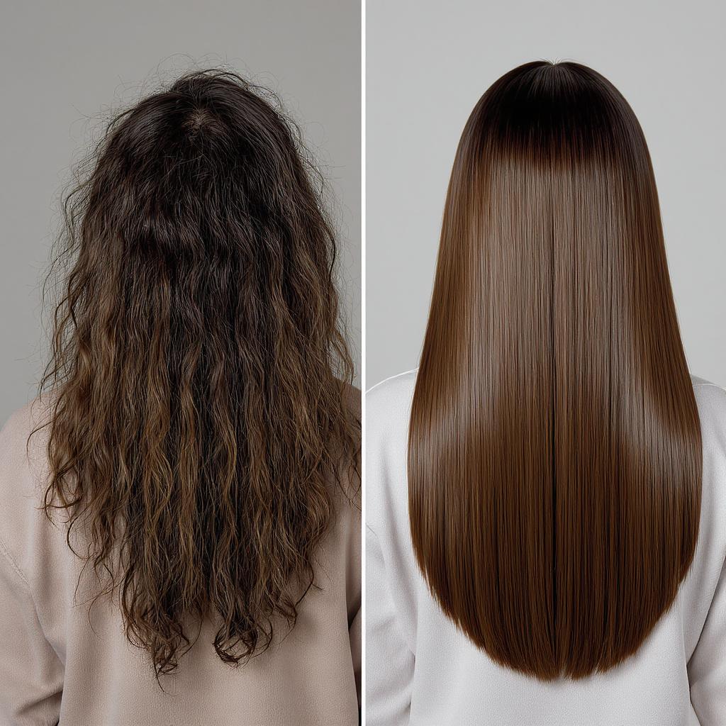 After: keratin smooth